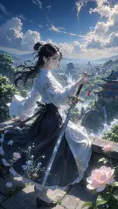 A female swordsman travels across mountains and rivers