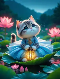 The proud cat