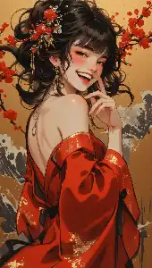 Crazy Kimono Girl