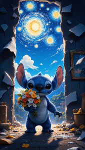 Coming to you with flowers in hand