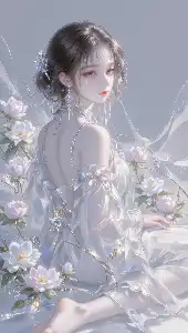 The ethereal beauty in floral fantasy