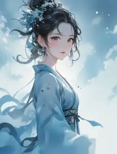 The serene beauty of ink style