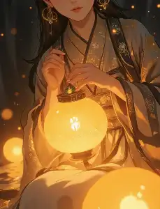 The serene night's glow