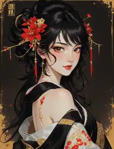Woman in kimono