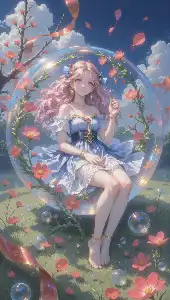 Fairy Tale Bubble Girl