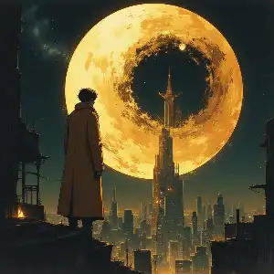 In the City of Light as night falls