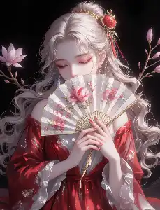 Flower shadows sway gently